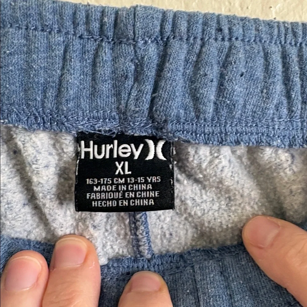 Hurley Boys Blue Jogger Sweatpants sz XL GUC